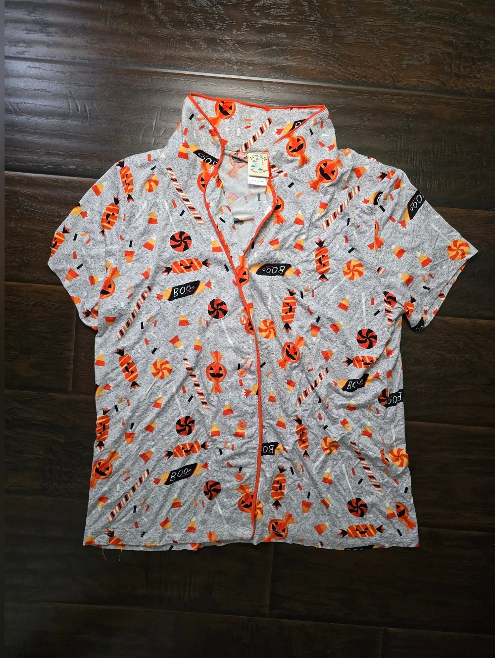 Munki Munki Nite Nite Womens Stretchy Soft Halloween Sleepwear Set Large